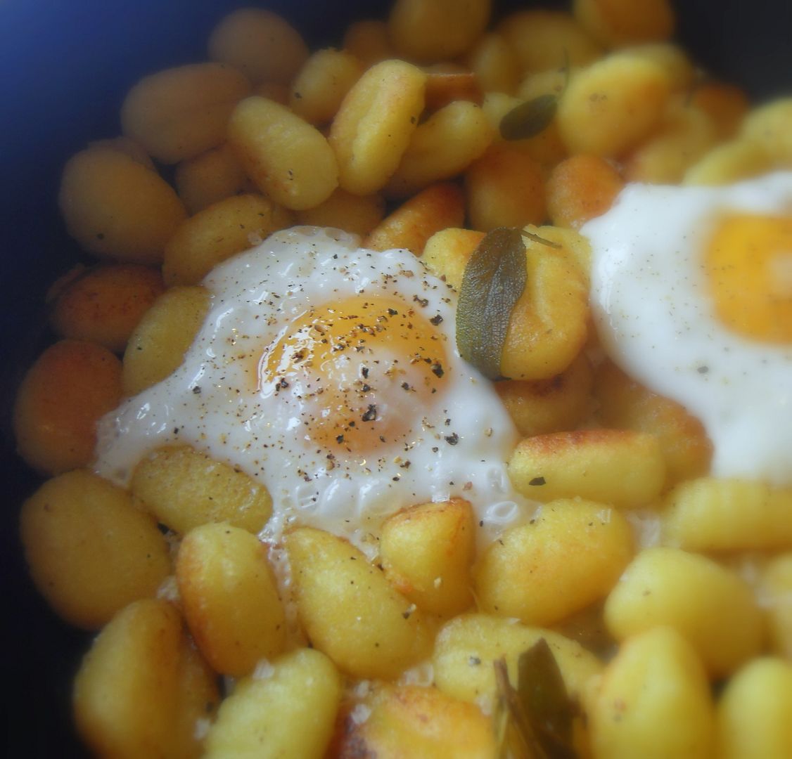 The English Kitchen Sauteed Potato Gnocchi with Egg